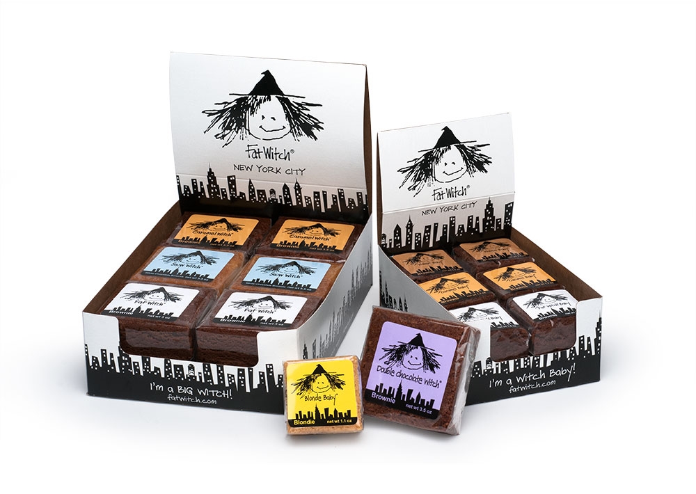 Big witch and witch baby shipper display