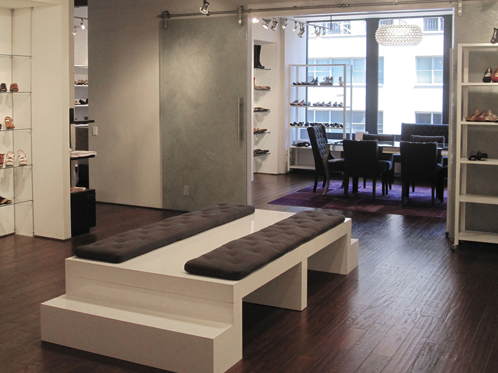 The renovated …me Too showroom