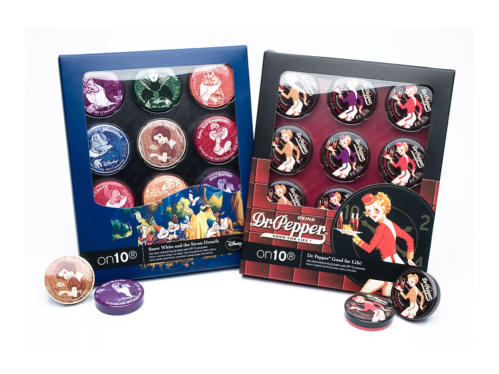 Dr Pepper & Disney lip balm tins gift set