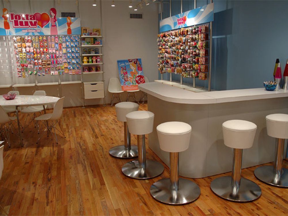 LottaLuv showroom diner style bar : alternatives : branding and design agency based in nyc