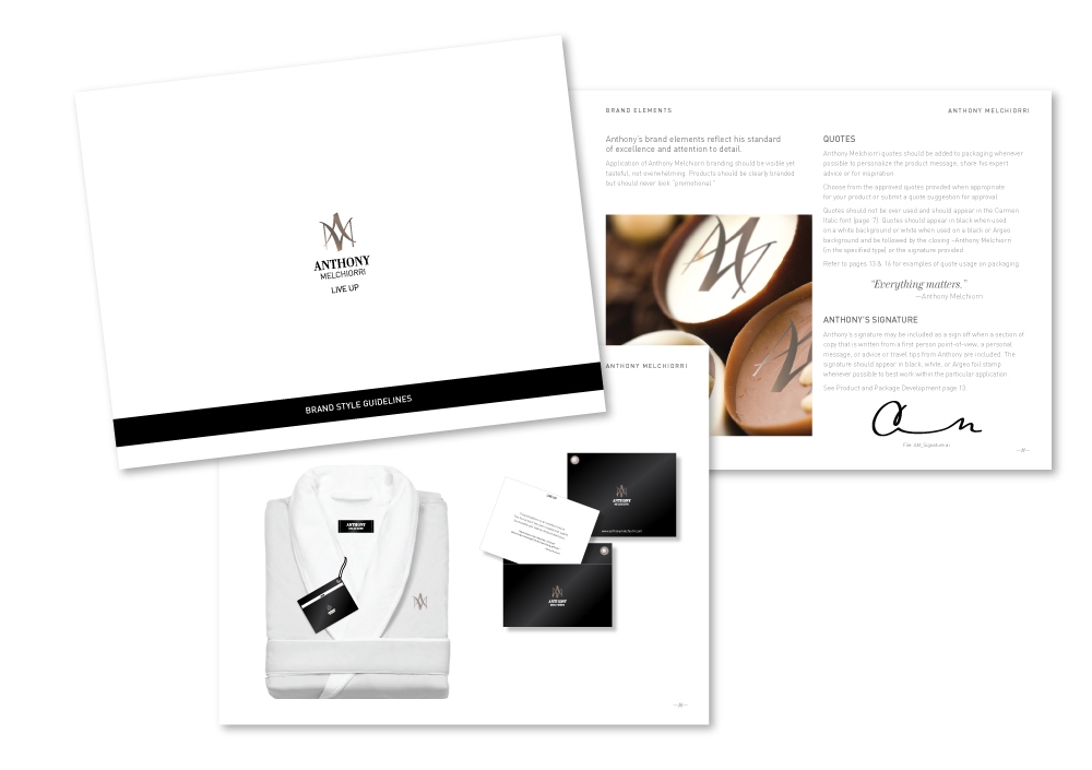 Anthony Melchiorri brand style guidelines