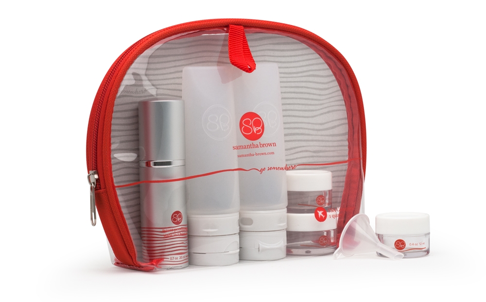 Samantha Brown Travel Kit packaging