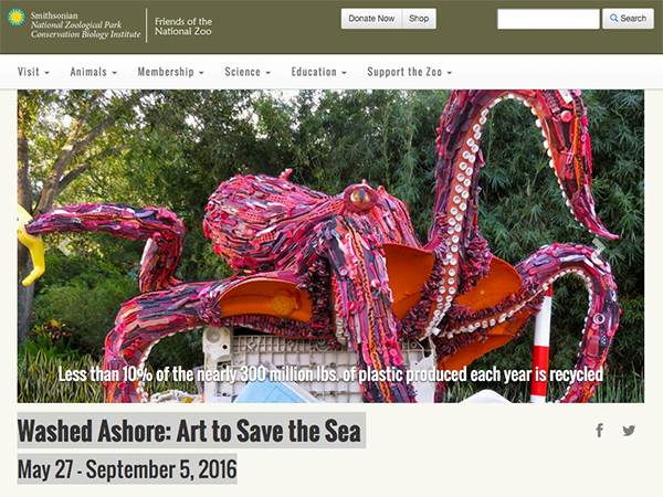 EcoInvention Washed Ashore Octopus