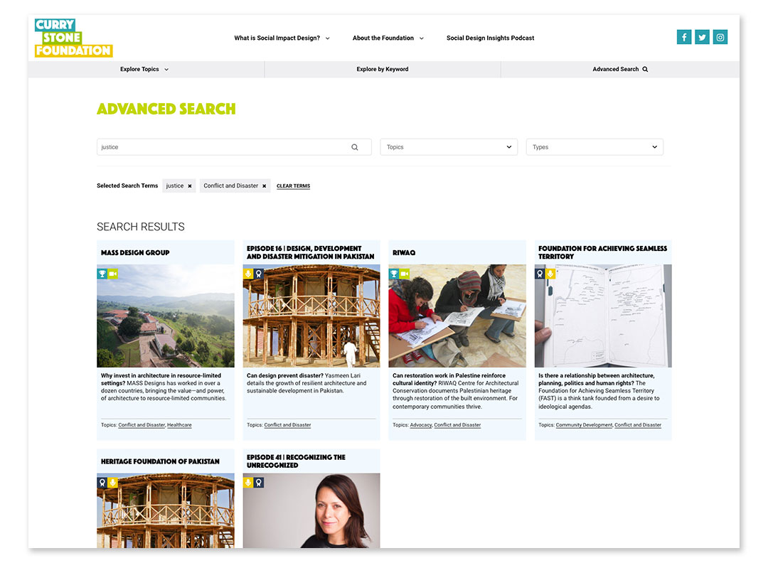 Advanced Search Design & Development