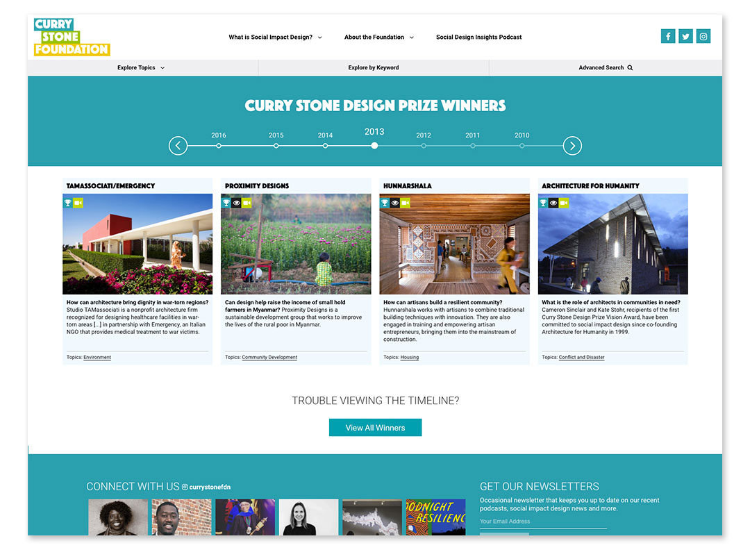 Interactive Timeline Design & Development